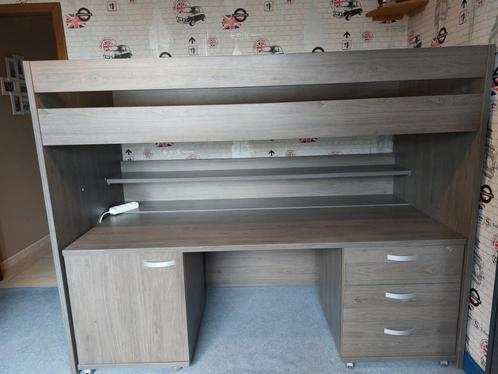 A vendre : Chambre  : lit mezzanine + bureau, Huis en Inrichting, Slaapkamer | Stapelbedden en Hoogslapers, Gebruikt, Hoogslaper