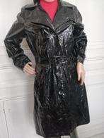 Regenjas glanslak, Kleding | Dames, Jassen | Winter, Pvc style, Maat 38/40 (M), Zo goed als nieuw, Zwart