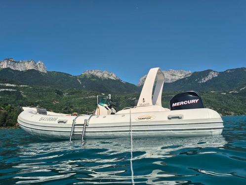 Rib met Mercury 60pk motor en riba trailer, Watersport en Boten, Rubberboten, Ophalen