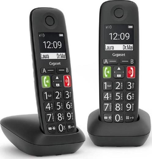 Gigaset E290 Duo - senioren draadloze huistelefoon, Telecommunicatie, Vaste telefoons | Handsets en Draadloos, Zo goed als nieuw