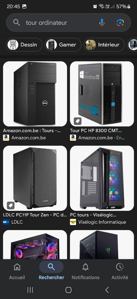 Gratuit PC portable Tour connexion informatique s...., Computers en Software, Desktop Pc's, Gebruikt, Ophalen