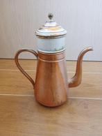 Koperen koffiekan of theepot, Ophalen, Gebruikt