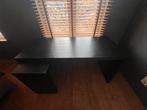 Houten zwarte bureau, Huis en Inrichting, Bureaus, Ophalen, Zo goed als nieuw, Bureau