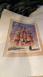 aquarelle _ Russie 1931, Antiquités & Art, Art | Dessins & Photographie