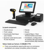Caisse enregistreuse complète double écran – Très bon état, Enlèvement, Comme neuf