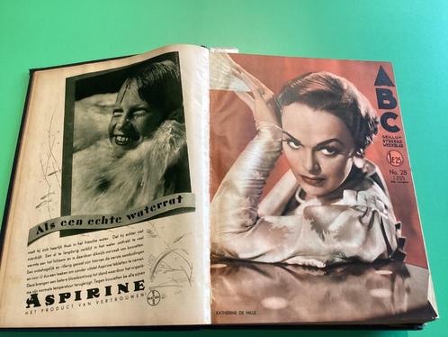 Eerste 4 jaargangen van het weekblad ABC, Verzamelen, Tijdschriften, Kranten en Knipsels, 1920 tot 1940, Ophalen of Verzenden