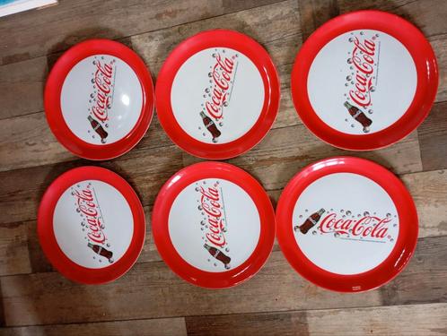 6 pvc Coca Cola borden, Verzamelen, Overige Verzamelen, Gebruikt, Ophalen