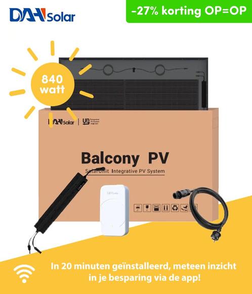 Plug & play zonnepanelen 840 watt, Doe-het-zelf en Bouw, Elektriciteit en Kabels, Nieuw, Stopcontact, Ophalen