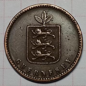 Guernsey Queen Victoria (1837-1901)1858 2 Doubles (1⁄960) beschikbaar voor biedingen