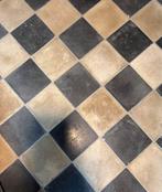 Oude cementtegels zwart-wit, Pierre ou Argile, Enlèvement, Utilisé, Dalles