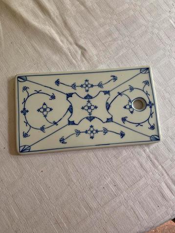 4 planches en porcelaine – motif bleu et blanc beschikbaar voor biedingen