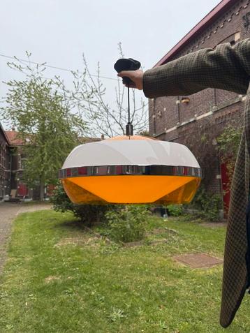 Retro jaren 70 hanglamp groot, Enlèvement, Comme neuf