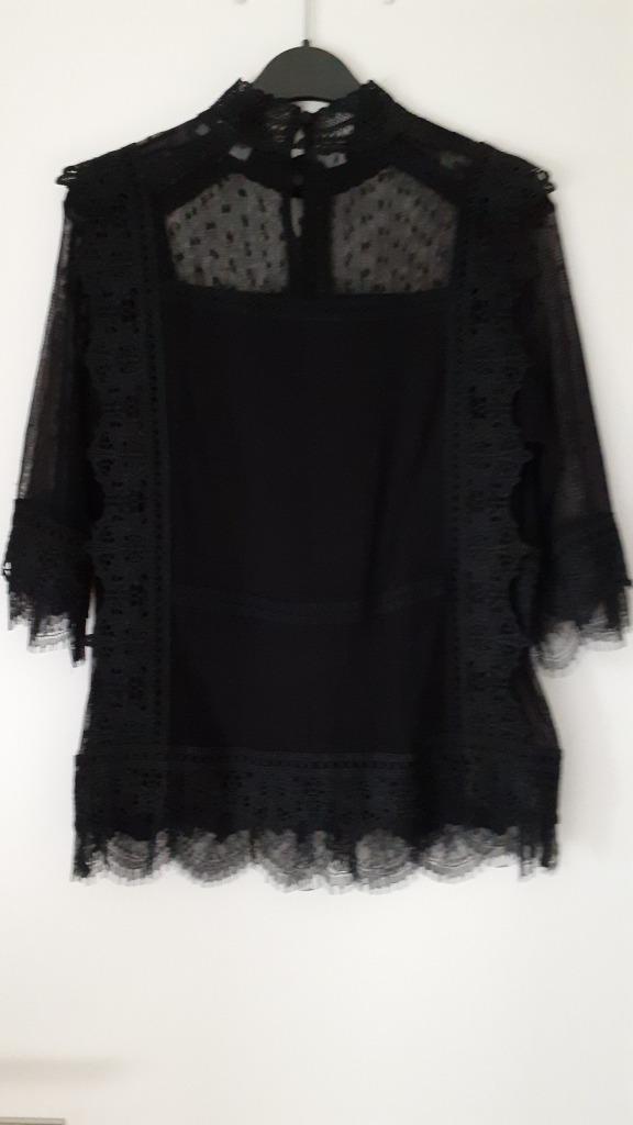 Kate Moss feestelijke blouse, EU 38 – nieuw!, Kleding | Dames, Blouses en Tunieken, Nieuw, Maat 38/40 (M), Zwart, Verzenden