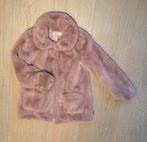 Teddyjas/bontjas h en m roze met drukknopen maat 140, Enlèvement, Comme neuf, Fille, Manteau