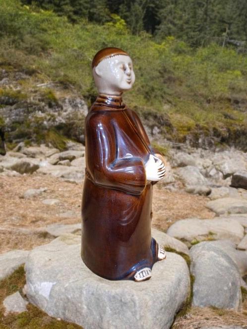 Porseleinen drankfles in de vorm van een monnik., Antiek en Kunst, Antiek | Porselein, Ophalen of Verzenden
