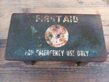 WW2 US ARMY Jeep First Aid Emergency Kit, Enlèvement ou Envoi, Armée de terre, Autres types