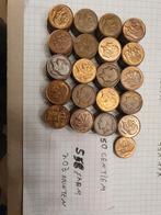 203 munten van 50 centiem, Ophalen of Verzenden, Brons