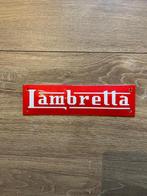Reclamebord 'Lambretta' (geëmailleerd plaatstaal), Ophalen of Verzenden, Reclamebord