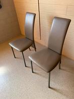 Keukenstoelen 2 stuks, Huis en Inrichting, Stoelen, Ophalen, Gebruikt, Twee, Leer