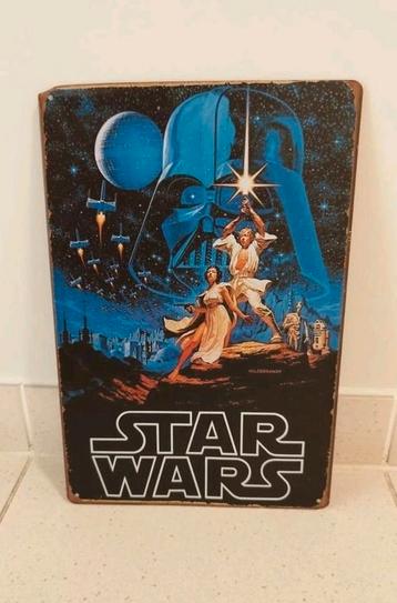 Panneau métallique vintage Star Wars disponible aux enchères