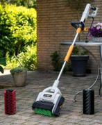 Terras reiniger + extra nieuwe rode rol, Tuin en Terras, Veegmachines, Ophalen, Zo goed als nieuw