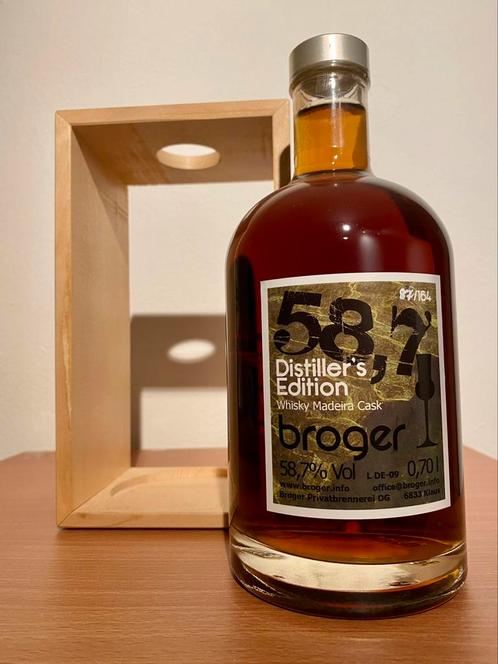 Whisky Broger Distiller’s Edition, Collections, Vins, Pleine, Enlèvement ou Envoi