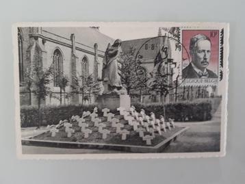 Postkaart Nieuwpoort West-Vlaanderen Postzegel FDC Albert I beschikbaar voor biedingen