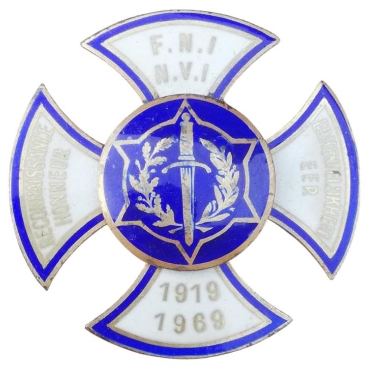 F.N.I. / N.V.I. - ereteken, Verzamelen, Militaria | Algemeen, Overige soorten, Lintje, Medaille of Wings, Ophalen of Verzenden