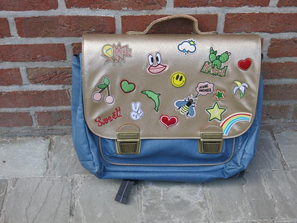 Een boekentas Jeune Premier, Handtassen en Accessoires, Tassen | Schooltassen, Gebruikt, Rugtas, 30 tot 40 cm, 30 tot 40 cm, Blauw