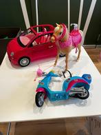 Barbie set paard, cabrio, vespa, Enfants & Bébés, Jouets | Poupées, Comme neuf, Enlèvement ou Envoi, Barbie