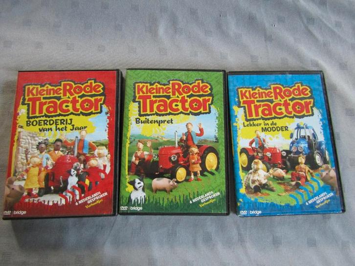 3  DVD's Kleine Rode Traktor 3x60min in opbergdoos, Cd's en Dvd's, Dvd's | Kinderen en Jeugd, Zo goed als nieuw, Overige genres
