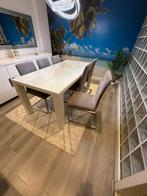 Eettafel met 6 stoelen, Ophalen, Zo goed als nieuw