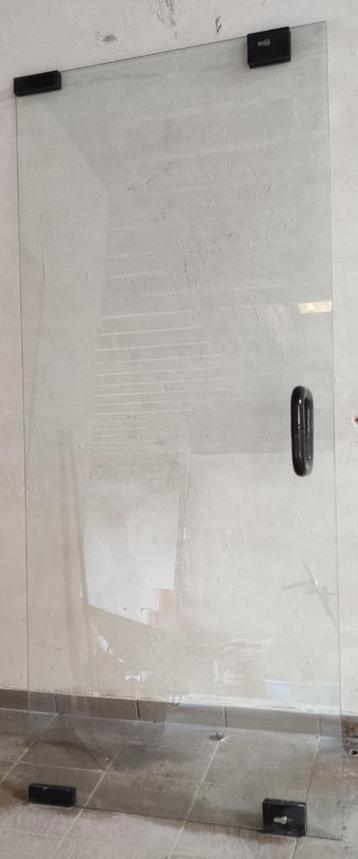 Glazen deur, Doe-het-zelf en Bouw, Deuren en Vliegenramen, Ophalen, Gebruikt, 80 tot 100 cm, Binnendeur