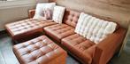 Canapé d'angle IKEA LANDSKRONA cuir brun doré/ Cognac, Enlèvement, Comme neuf, Cuir, Vintage
