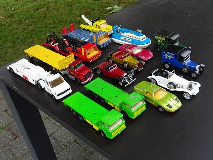 Lot oude grote Matchbox-modellen uit de jaren '70, Hobby en Vrije tijd, Modelauto's | Overige schalen, Gebruikt, Ophalen of Verzenden