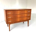 Vintage commode ladenkast, Huis en Inrichting, Ophalen, Gebruikt, 3 of 4 laden, Teakhout