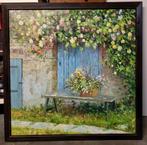 Alphonse D' Heye, fleurig tuingezicht, Antiek en Kunst, Kunst | Schilderijen | Klassiek, Ophalen