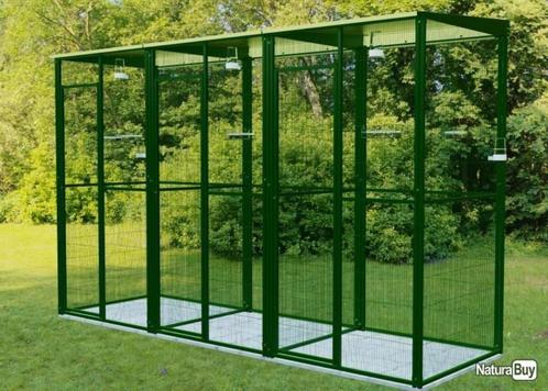 Volière jardin 3x1x2 m séparé en trois cage oiseau canari, Dieren en Toebehoren, Vogels | Hokken en Kooien, Nieuw, Volière, Metaal