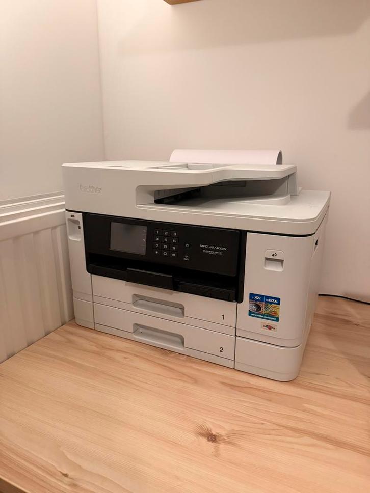 Brother Printer - MFCJ5740DW, Computers en Software, Printers, Zo goed als nieuw, Printer, Inkjetprinter, Faxen, Kleur printen