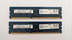 DDR3 - 2x2GB - PC3-10600U, Informatique & Logiciels, Desktop, 4 GB, Utilisé, Enlèvement ou Envoi