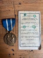 Medaille deportatie + kaart weggevoerden, Verzamelen, Ophalen of Verzenden, Overige soorten, Lintje, Medaille of Wings