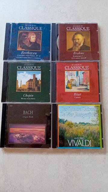 6 cd's met klassieke muziek  beschikbaar voor biedingen