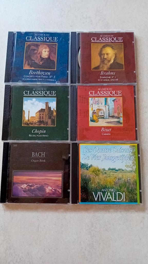 6 cd's de musique classique, CD & DVD, CD | Classique, Comme neuf, Orchestre ou Ballet, Avec livret, Enlèvement ou Envoi