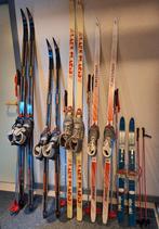 langlauflatten, stokken en schoenen, Sport en Fitness, Skiën en Langlaufen, Ophalen, Gebruikt, Langlaufen, Schoenen