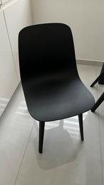 Chaise de salle à manger, Maison & Meubles, Chaises, Comme neuf, Synthétique, Noir, Enlèvement