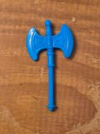 MOTU vintage blauwe strijdbijl He-Man bijlwapen 1984, Ophalen of Verzenden, Zo goed als nieuw