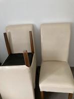 4 Lederen stoelen, Gebruikt, Ophalen of Verzenden