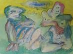 Lucebert  Uniek werk   1972  Aquarel  Gesigneerd en gedateer, Antiek en Kunst, Ophalen