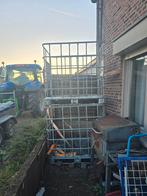 Cage IBC sur palette métallique 1000l 2 pièces, Enlèvement