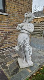 Tuinbeeld stenen vrouw 124 cm hoogte, Enlèvement, Utilisé, Pierre, Homme